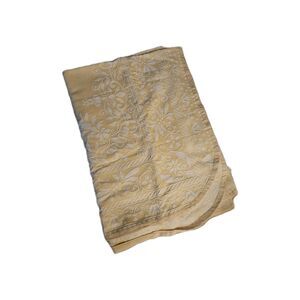 Vintage Yellow & White Boho Coverlet Twin/Full